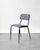 Metal Mid-Century Modern Italian Side Chair in Fabric For Sale - Image 7 of 7