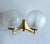 Vintage Space Age Glass and Brass Sconces, Set of 2 For Sale - Image 18 of 18
