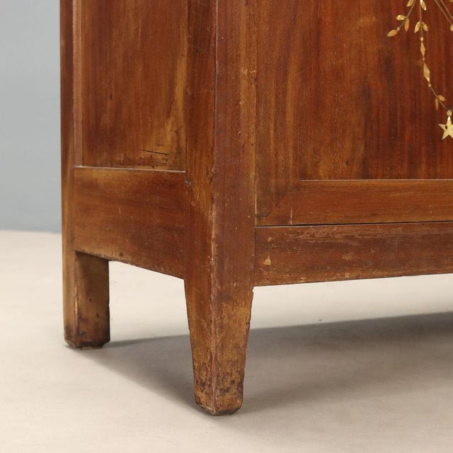 Mahogany Office Cabinet with Stained Glass For Sale - Image 9 of 12