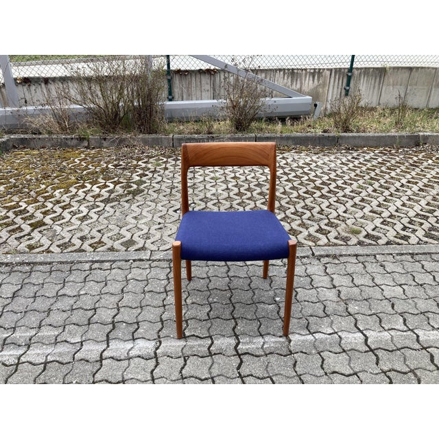Danish Teak Model 77 Dining Chairs by Niels Otto Möller for J.L. Møllers, 1970s, Set of 4 For Sale - Image 13 of 16