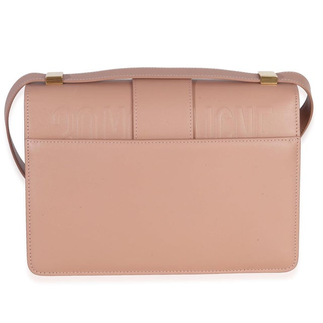 Christian Dior Beige Smooth Box Calfskin 30 Montaigne Flap Bag For Sale - Image 4 of 9