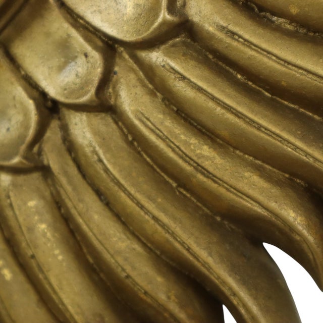 Vintage Sunburst Mirror in Gold Resin, 1960s For Sale - Image 9 of 14