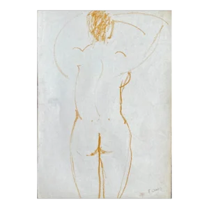 1970s Francois Chapuis Standing Female Nude From Rear