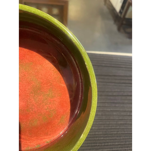 1960s Mid-Century Modern Ceramic Lidded Box by Polia Pillin Great Color & Horse For Sale - Image 9 of 9