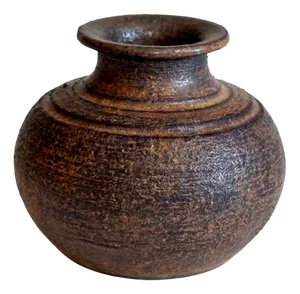 Small Ancient Style Hand-Crafted Studio Ceramic Art Vase from Metzner, West-Germany, 1960s