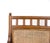 Brown Vintage Armchair with Rattan Back For Sale - Image 8 of 10