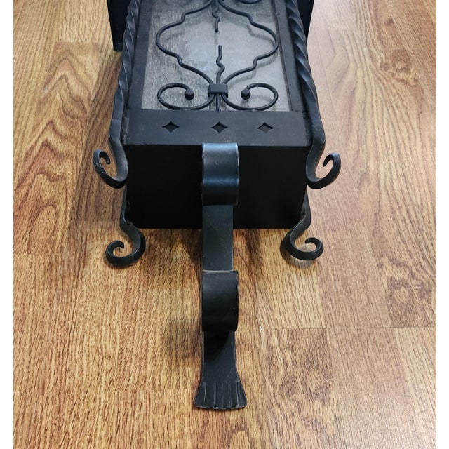 Gothic 1990s Outdoor Wall Iron Light For Sale - Image 3 of 4