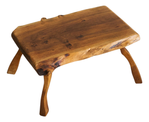 Mid-Century Live Edge Coffee or Side Table in Walnut, 1950s
