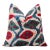 Multicolor Ikat Silk Velvet Pillow 20x20 | Handmade Luxury Designer Cushion For Sale