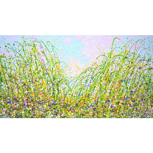 Summer. Flower Field 2.Modern Original Hand Painting. For Sale