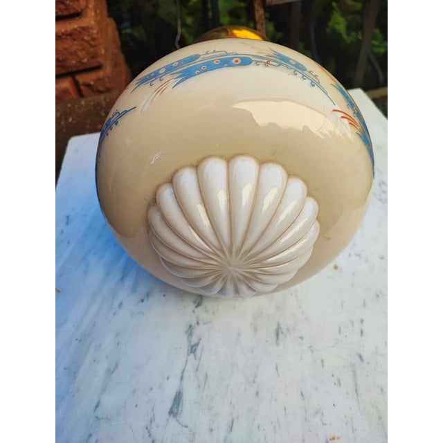 Art Deco Brass Ceiling Lamp, 1930s For Sale - Image 3 of 8