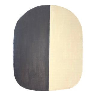 Cardboard Sculpture With Black and Cream For Sale