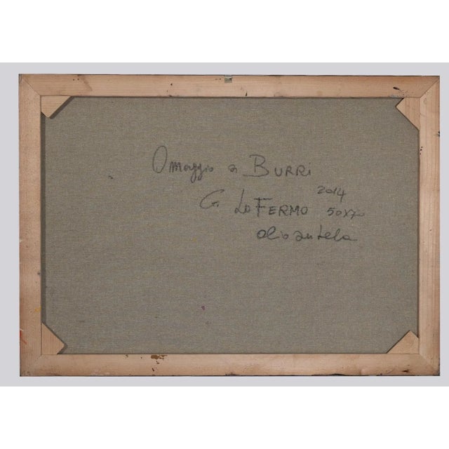 Giorgio Lo Fermo - Homage To Burri - Original Mixed Media - 2014 For Sale - Image 3 of 4