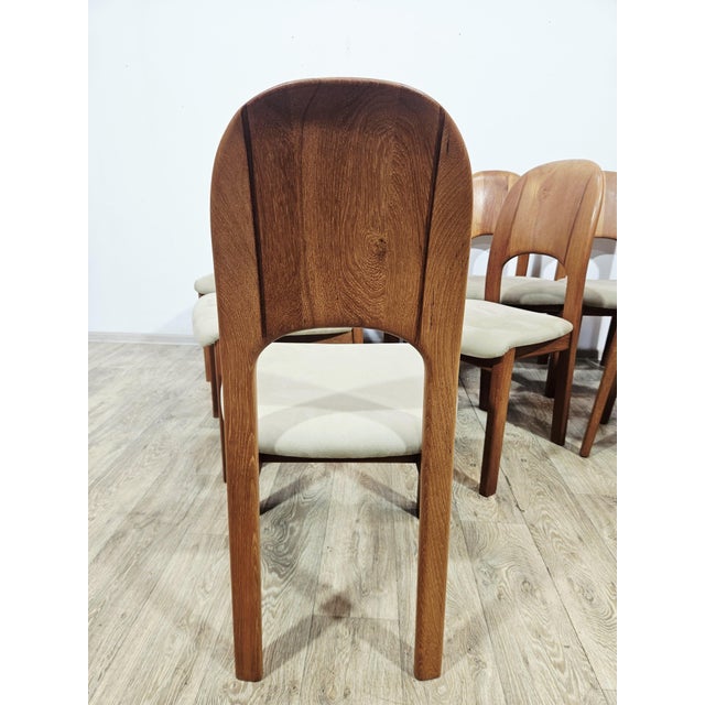 1970s Danish Teak Extending Table +and Chairs from Möbelfabrik Holstebro, 1970s, Set of 9 For Sale - Image 5 of 18