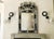 French 19th Century French Eglomisé Venetian Etched Wall Mirror For Sale - Image 3 of 14
