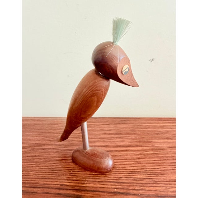 Mid-Century Modern Bird Corkscrew and Bottle Opener in Teak attributed to Arne Basse, 1960s For Sale - Image 3 of 8
