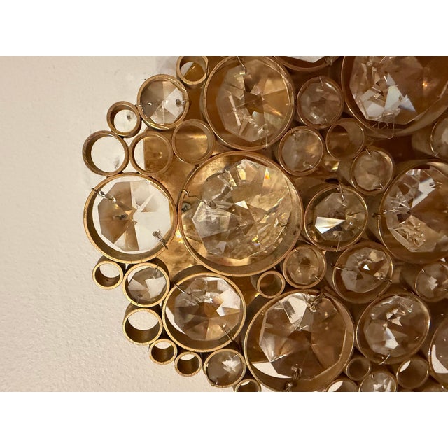 1960s Mid Century Modern Palwa Crystal 1 Wall Light For Sale - Image 12 of 13