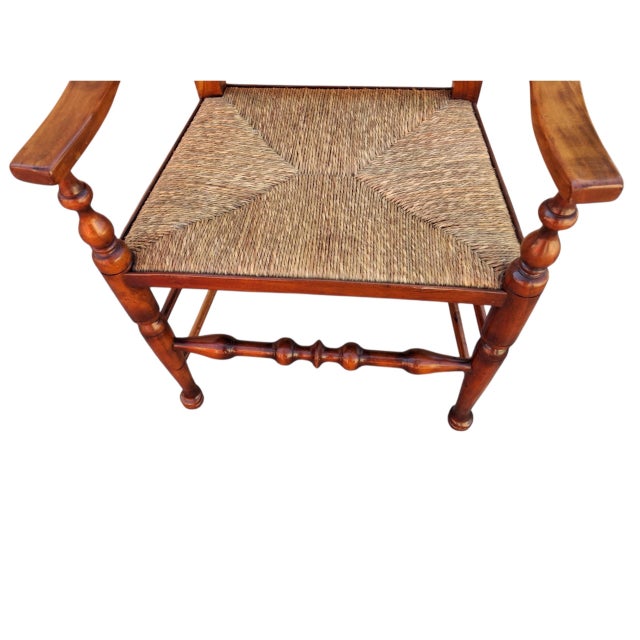 1980s Timeless Elegance: 4 Antique Queen Anne Style Mahogany Armchairs For Sale - Image 5 of 10
