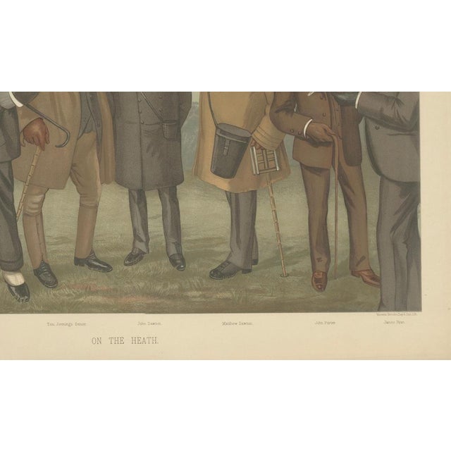 Gold Vincent Brooks, Vanity Fair On the Heath Sporting Caricature, 1896, Print For Sale - Image 8 of 9