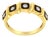 10K Yellow Gold Flashed .925 Sterling Silver Miracle-Set Diamond 5-Stone Ring Band (1/4 Cttw, J-K Color, I2-I3 Clarity) - Size 6 For Sale