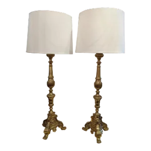 Vintage Tall Vintage Table Lamps -A Pair