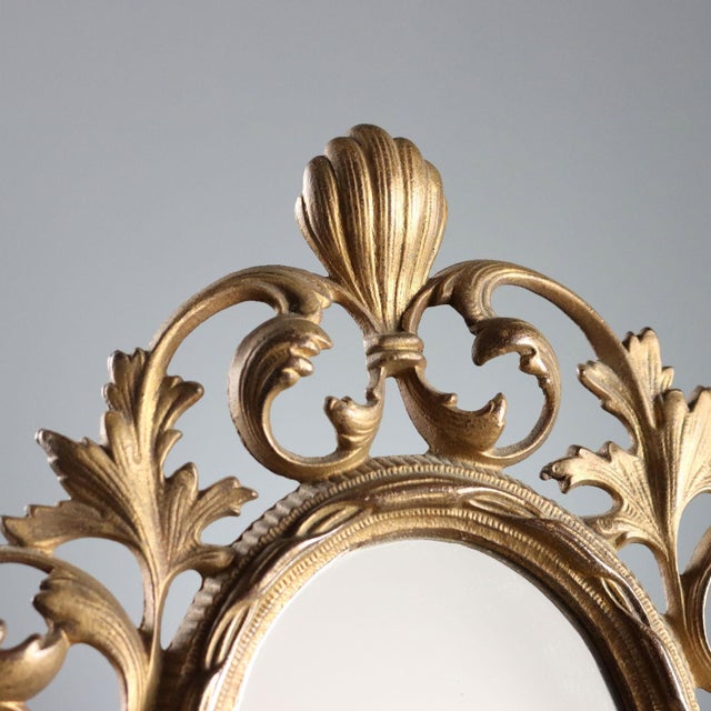 Gilded Bronze Table Mirrors, Set of 2 For Sale - Image 4 of 10
