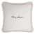 Christmas Happy Pillow in White and White from Lo Decor For Sale