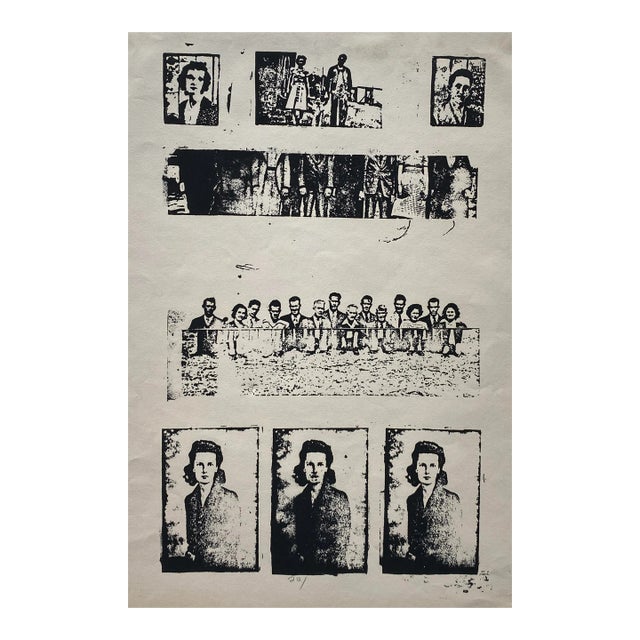 1970s Family Figures Serigraph For Sale