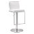 Amalfi White Steel Adjustable Bar Stool For Sale