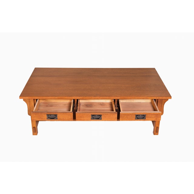 Mission Mission Crofter Style 6 Drawer Coffee Table - Micheal Cherry For Sale - Image 3 of 7