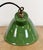 Industrial Green Enamel Factory Pendant Lamp, 1960s For Sale - Image 14 of 17