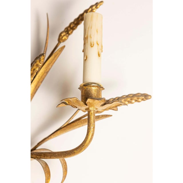 Metal Pair of 20th Century French Sconces - Inspired By Coco Chanel For Sale - Image 7 of 8