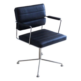 HT 2012 Black Leather Time Chair by Henrik Tengler for One Collection, 2014 For Sale