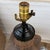 Brown Large Vintage Handwoven Rattan and Cane Urn Form Table Lamp For Sale - Image 8 of 11