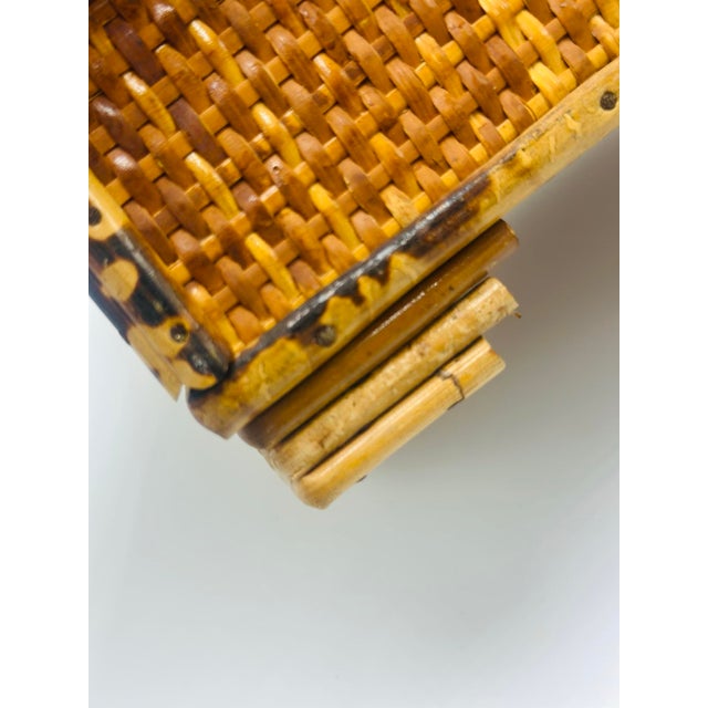 Vintage Bamboo Decorative Box For Sale In Charleston - Image 6 of 9