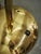 Gold Space Age Bubble Glass and Brass Floor Lamp, Czechoslovakia, 1970s For Sale - Image 8 of 13