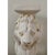 Pair of Grand Tour Roman Lion Pedestals in Distressed White Plaster For Sale - Image 10 of 13