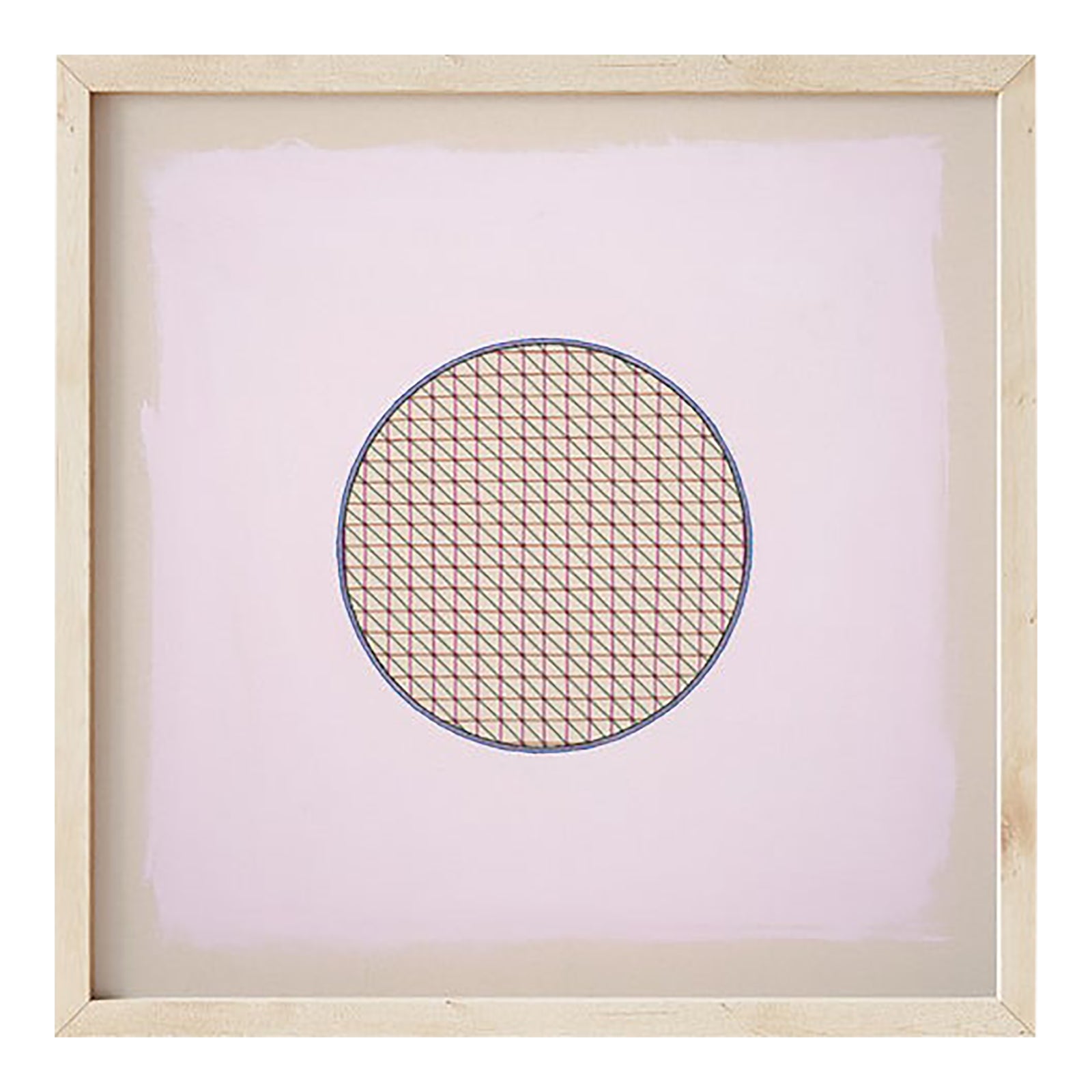 Pastel Lavender-Pink Abstract Minimal Circle Art Print by Emily Keating ...