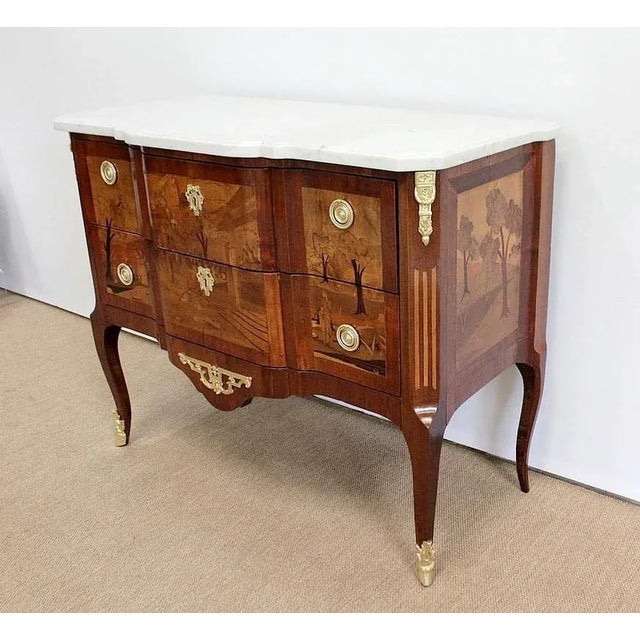 19th Century Louis XV Style Chest of Drawers For Sale - Image 3 of 18