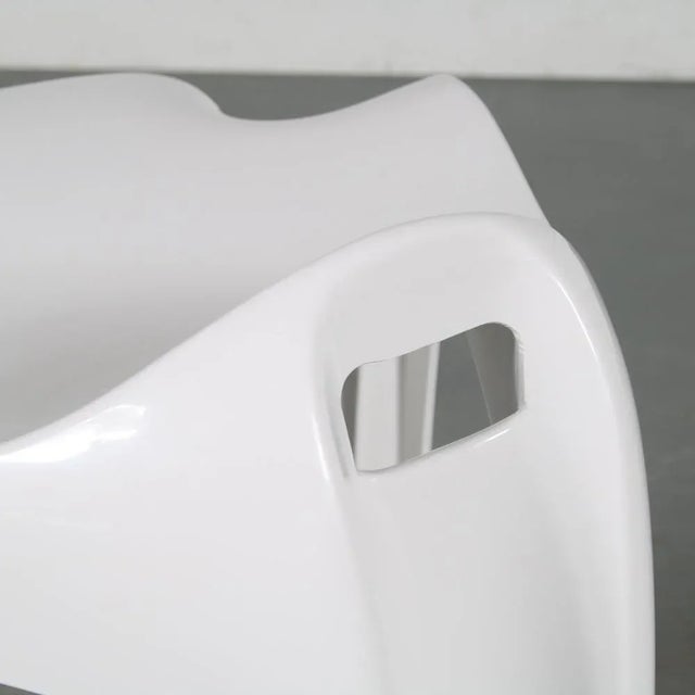 Plastic German Casalino Stool in White by Alexander Begge for Casala, 2000s For Sale - Image 7 of 11