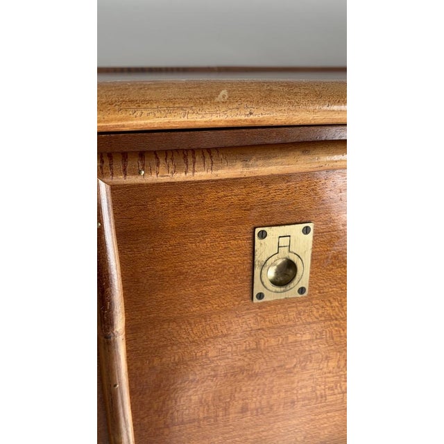 Dalvera Wooden and Bamboo Chest of Drawers, 1970 For Sale - Image 11 of 18