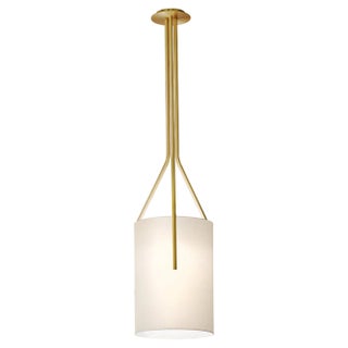 Arborescence S Satin Brass Pendant by Hervé Langlais For Sale