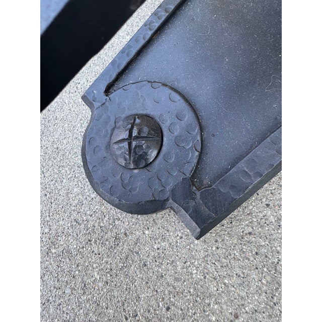 Mission Antique Spanish Wrought Iron Sconces - Pair For Sale - Image 3 of 11