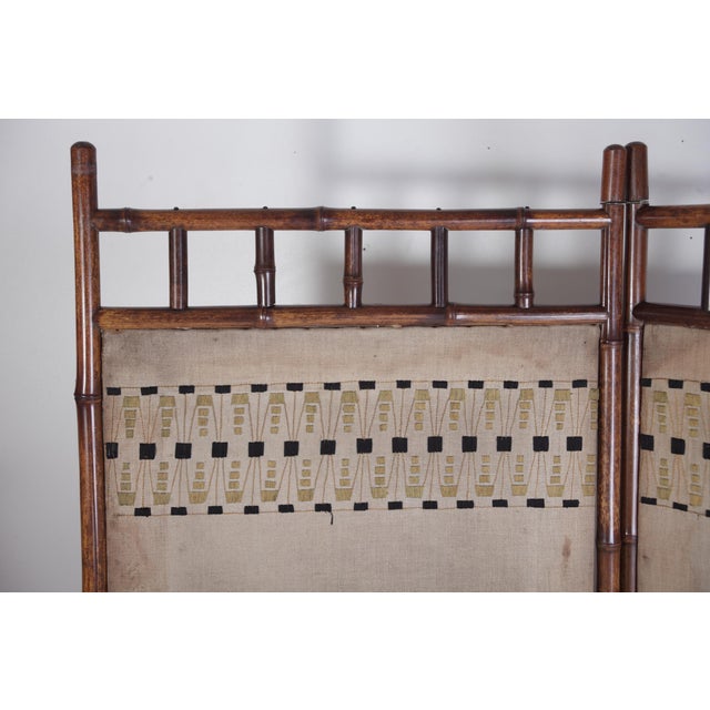 Art Nouveau Bamboo Partition Wall, Austria, 1900s For Sale - Image 6 of 18