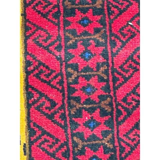 Black Vintage Turkmen Baluch Rug, 1980s For Sale - Image 8 of 18