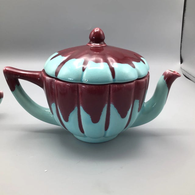 Drip Tea Pot, Cups and Saucers, Plus Sugar Bowl by Allen’s of California - 12 Pieces For Sale In Sacramento - Image 6 of 13