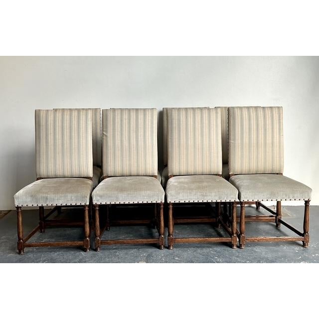 Jacobean Vintage Dennis and Leen Jacobean Dining Chairs - Set of 8 For Sale - Image 3 of 11