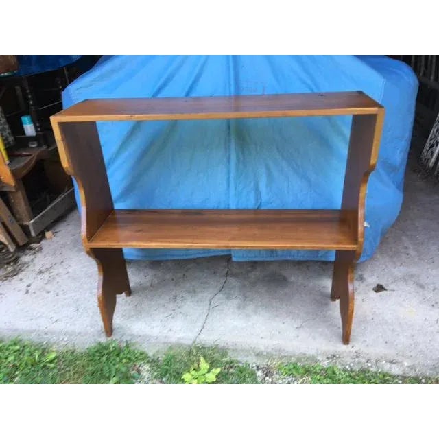 Antique Wooden Bookcase Shelf For Sale - Image 10 of 10