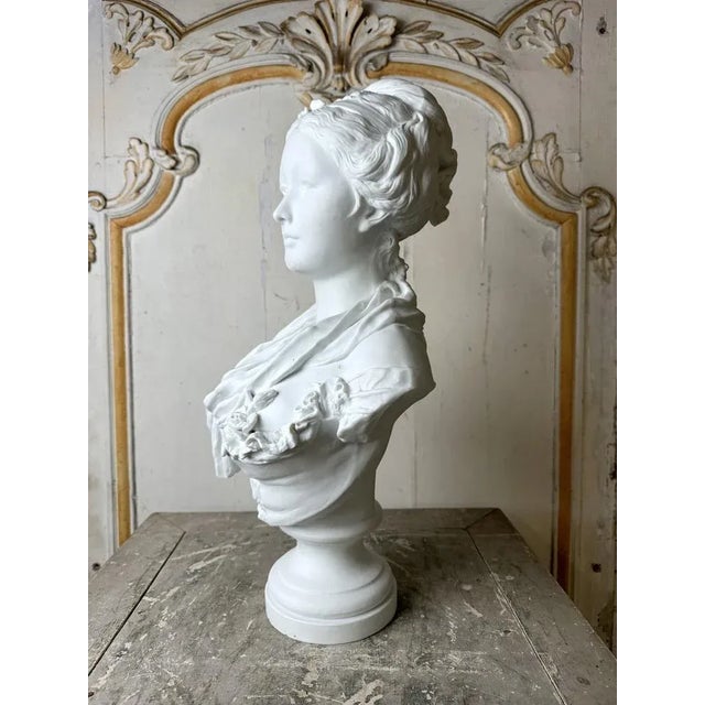 After Carrier-Belleuse, Bust, 1900, Bisque For Sale - Image 3 of 13