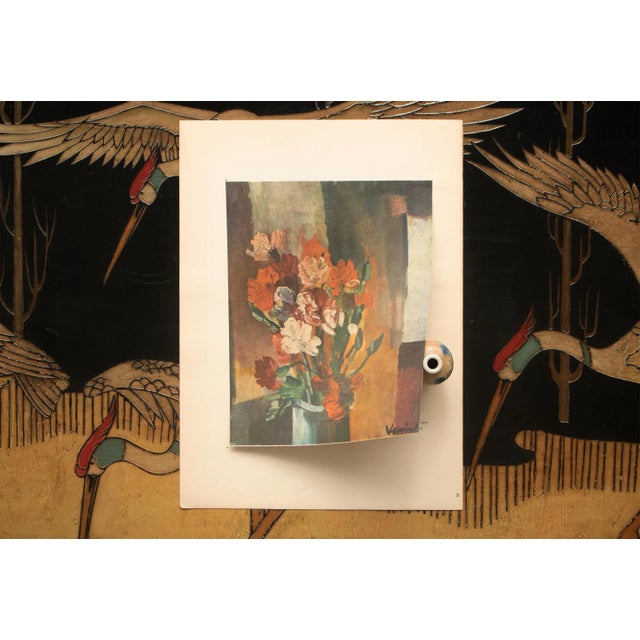 1947 After M. Vlaminck "Carnations", First Edition Period Parisian Offset Lithograph For Sale - Image 4 of 7